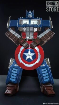 Lewin Resources LW-01A Optimus Prime Captain America Style Oversized 71cm W/ LED -Cheap Action Figures Store add13fc5e1
