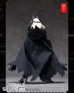 Snail Shell Black Tactical Hooded Cape For 1/10 & 1/12 Mecha Girl -Cheap Action Figures Store afc9df1cd7