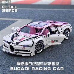 Lin07 Block 007 1/10 Bugatti Chiron Pink Version -Cheap Action Figures Store b2d81e70af