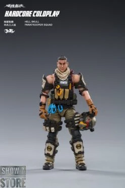 JoyToy Source 1/18 Hardcore Coldplay Hell Skull Paratrooper Squad Set Of 3 -Cheap Action Figures Store b307524da7