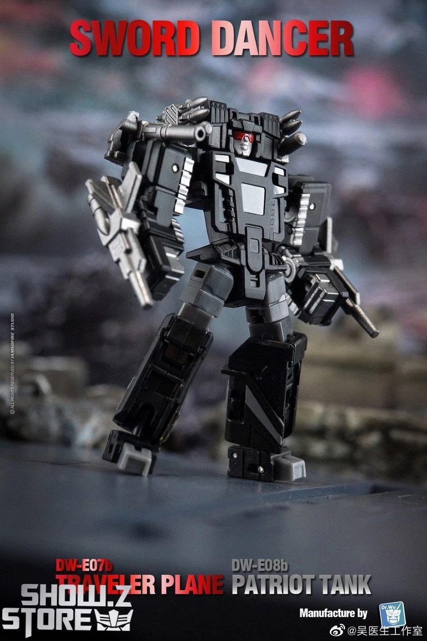 Dr.Wu Sword Dancer Slamdance DW-E07B Traveler Plane Raindance & DW-E08B Patriot Tank Grandslam Set Of 2 Black Version 9 Dr.Wu Sword Dancer Slamdance DW-E07B Traveler Plane Raindance & DW-E08B Patriot Tank Grandslam Set Of 2 Black Version - Image 7