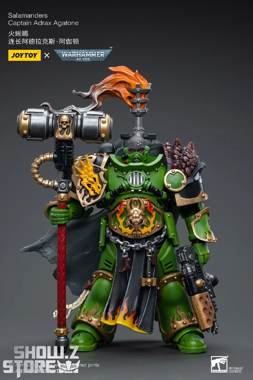 JoyToy Source 1/18 Warhammer 40K Salamanders Captain Adrax Agaton 8 JoyToy Source 1/18 Warhammer 40K Salamanders Captain Adrax Agaton - Image 6
