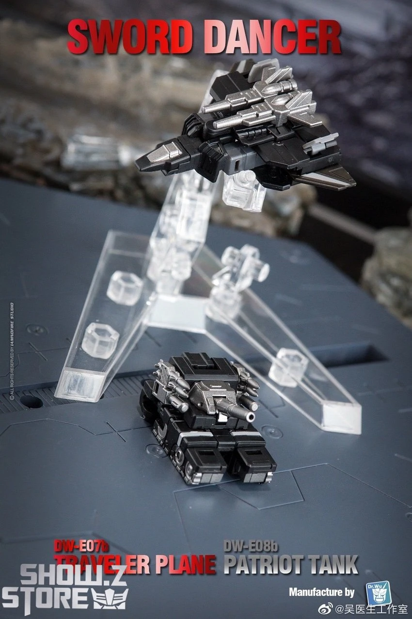Dr.Wu Sword Dancer Slamdance DW-E07B Traveler Plane Raindance & DW-E08B Patriot Tank Grandslam Set Of 2 Black Version 10 Dr.Wu Sword Dancer Slamdance DW-E07B Traveler Plane Raindance & DW-E08B Patriot Tank Grandslam Set Of 2 Black Version - Image 8