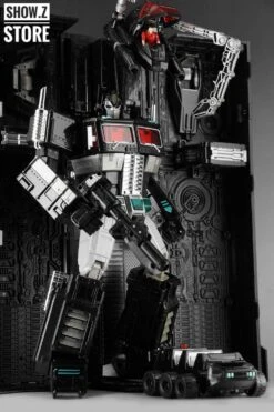 4th Party MP-10B Optimus Prime Black Version Figure & Trailer  -Cheap Action Figures Store b6c764ca67