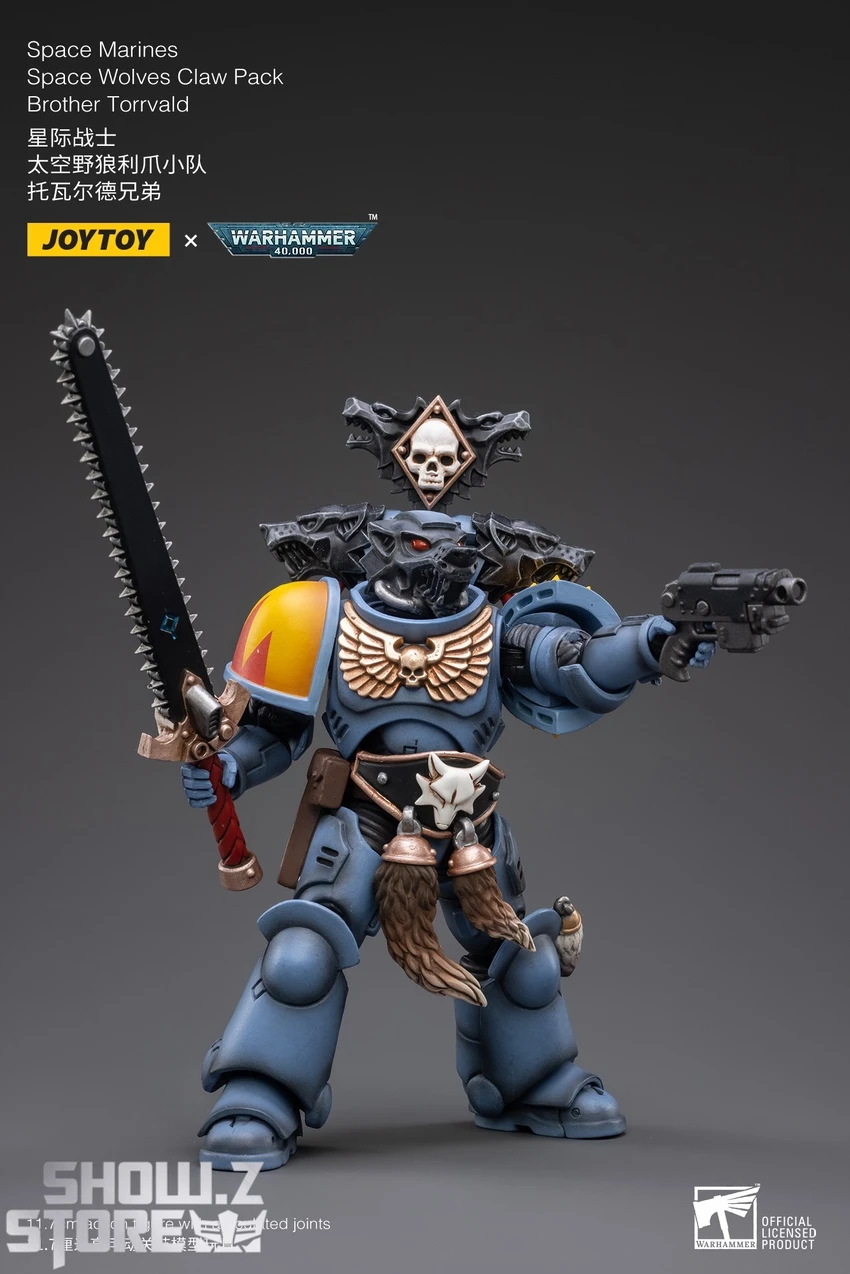 JoyToy Source 1/18 Warhammer 40K Space Wolves Claw Pack Brother Torrvald 6 JoyToy Source 1/18 Warhammer 40K Space Wolves Claw Pack Brother Torrvald - Image 4