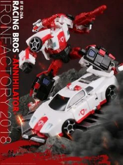 IronFactory EX-26A Racing Bros Annihilator Red Alert -Cheap Action Figures Store c71639378a