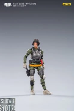 JoyToy Source 1/24 H07 Steel Bone Firepower Mecha Olive Version W/ Pilot -Cheap Action Figures Store cb9e9fce01