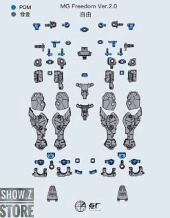 Point Factory Studio Metal Parts For Bandai MG ZGMF-X10A Freedom Gundam Ver. 2.0 -Cheap Action Figures Store d10d245c6a