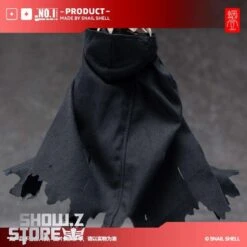 Snail Shell Black Tactical Hooded Cape For 1/10 & 1/12 Mecha Girl -Cheap Action Figures Store d180062824