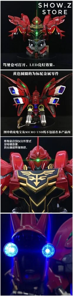 BSC Yihui YH Model 1/35 MSN-06S MNS06S SINANJU New Zeon Customized Gundam Bust Model Kit -Cheap Action Figures Store d1d5de8bb5