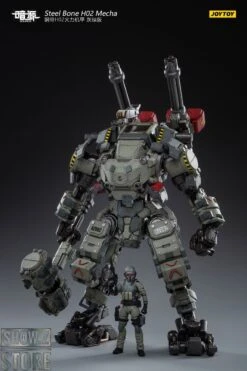 JoyToy Source 1/24 H02 Steel Bone Firepower Mecha Grey-Green Color W/ Pilot -Cheap Action Figures Store d617cf8040