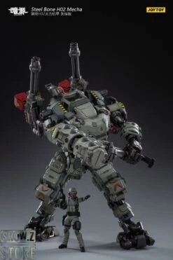 JoyToy Source 1/24 H02 Steel Bone Firepower Mecha Grey-Green Color W/ Pilot -Cheap Action Figures Store e026712789