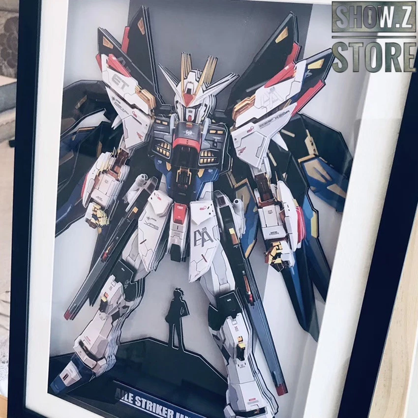 ChenFu Studio GAT-X105+AQM/E-X01 Aile Strike Gundam 3D Wall Art Decoration Picture 5 ChenFu Studio GAT-X105+AQM/E-X01 Aile Strike Gundam 3D Wall Art Decoration Picture - Image 3