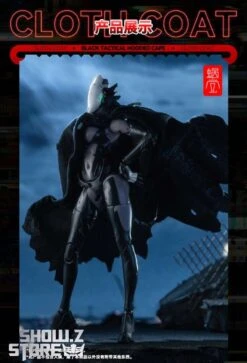 Snail Shell Black Tactical Hooded Cape For 1/10 & 1/12 Mecha Girl -Cheap Action Figures Store e3ee354739