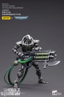 JoyToy Source 1/18 Warhammer 40K Necrons Sautekh Dynasty Immortal With Gauss Blaster -Cheap Action Figures Store e848798691