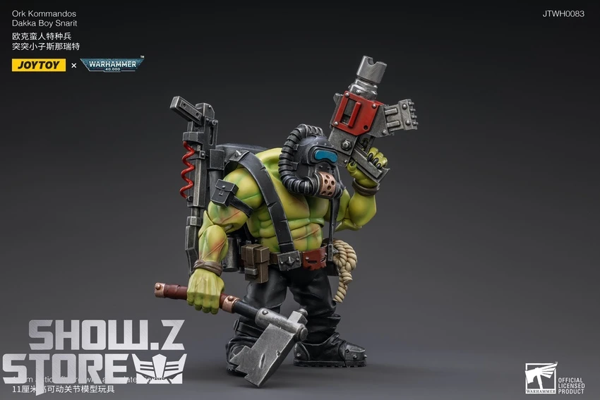 JoyToy Source 1/18 Warhammer 40K Ork Kommandos Dakka Boy Snarit 7 JoyToy Source 1/18 Warhammer 40K Ork Kommandos Dakka Boy Snarit - Image 5