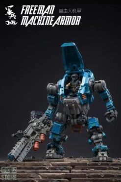 JoyToy Source Acid Rain 1/18 Freeman Machine Armor W/ Pilot Mechas & Soldiers Figure Set Navy Blue Version -Cheap Action Figures Store f392e7f4df