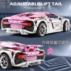 Lin07 Block 007 1/10 Bugatti Chiron Pink Version -Cheap Action Figures Store fe93f84e40